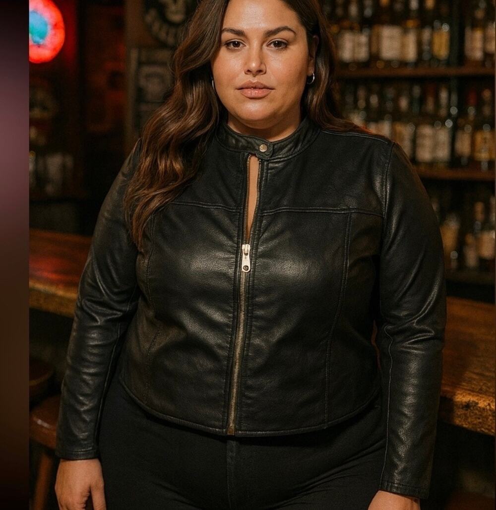Spanx‎ Leather Like Moto Jacket 1X